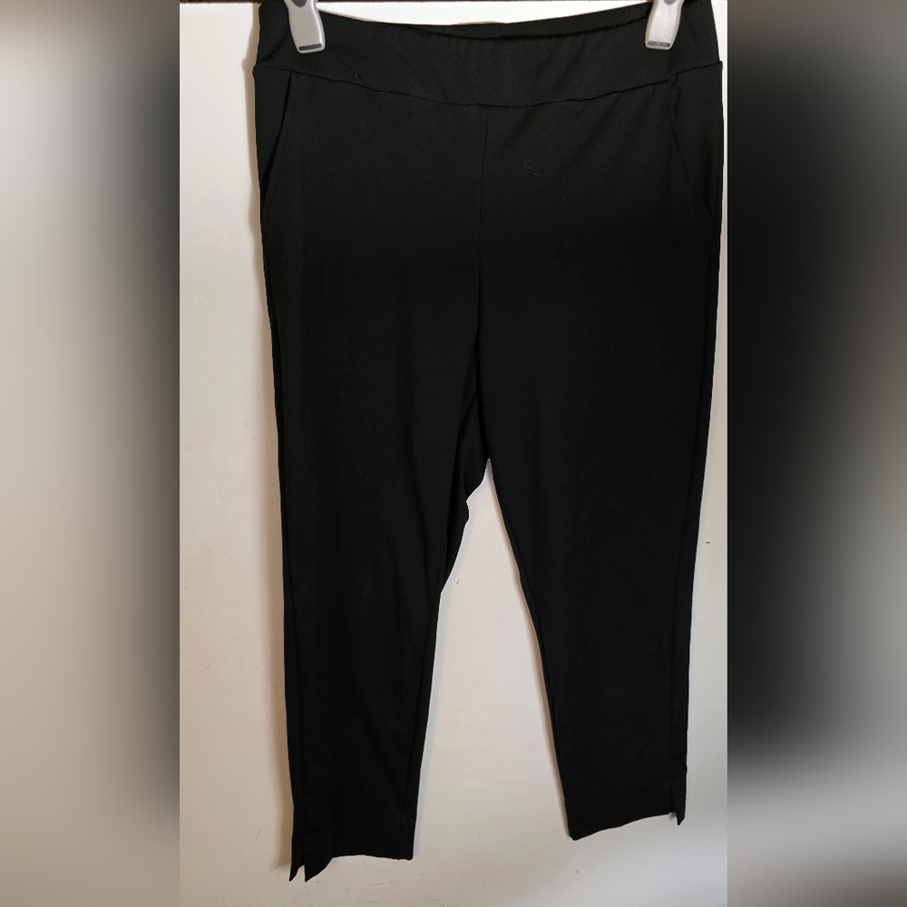 Zac & Rachel Black Stretch Ankle Pants | Pull-On | Size Large | Work to Weekend